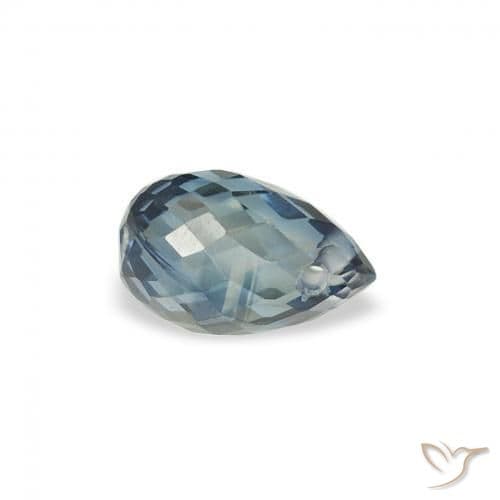 0.56ct Natural Teal Sapphire, Briolette, 5.4x3.4 mm