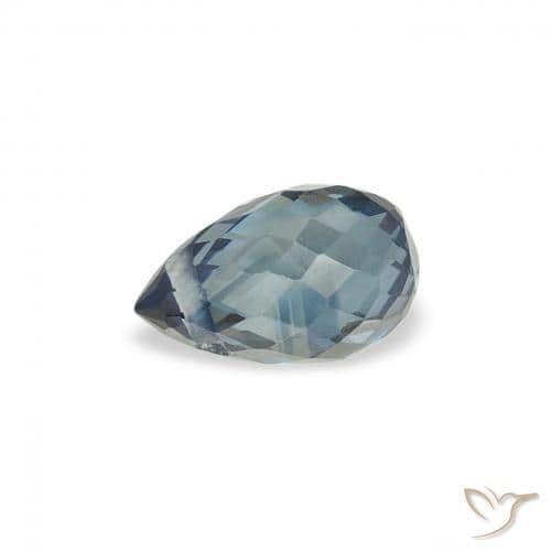 0.56ct Natural Teal Sapphire, Briolette, 5.4x3.4 mm