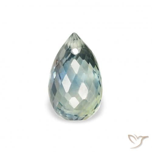 1.71ct Natural Teal Sapphire, Briolette, 6.5x4 mm