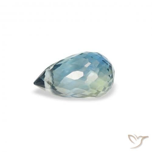 0.90ct Natural Teal Sapphire, Briolette, 6.5x4 mm