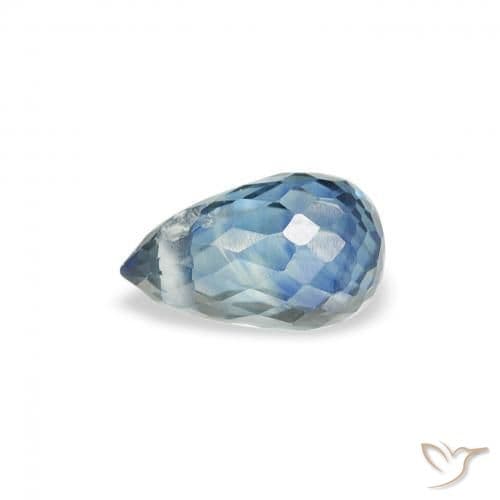 0.53ct Natural Teal Sapphire, Briolette, 5.5x3.2 mm