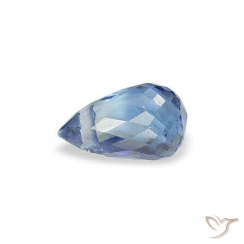 0.34ct Natural Light Blue Sapphire, Briolette, 4.8x3 mm