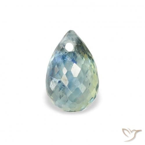 1.05ct Natural Teal Sapphire, Briolette, 6.5x4.2 mm