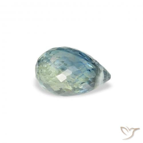 1.05ct Natural Teal Sapphire, Briolette, 6.5x4.2 mm