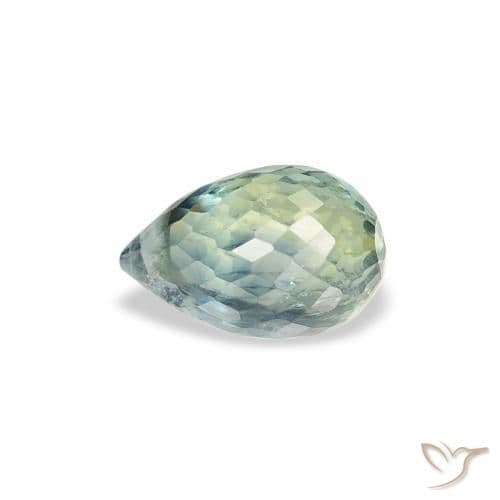 1.05ct Natural Teal Sapphire, Briolette, 6.5x4.2 mm