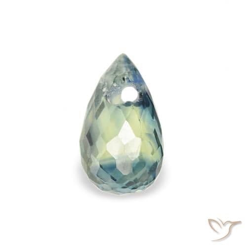 0.54ct Natural Teal Sapphire, Briolette, 5.5x3.4 mm