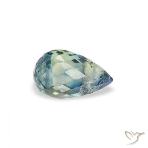 0.54ct Natural Teal Sapphire, Briolette, 5.5x3.4 mm