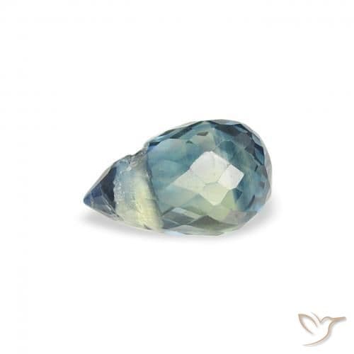 0.54ct Natural Teal Sapphire, Briolette, 5.5x3.4 mm