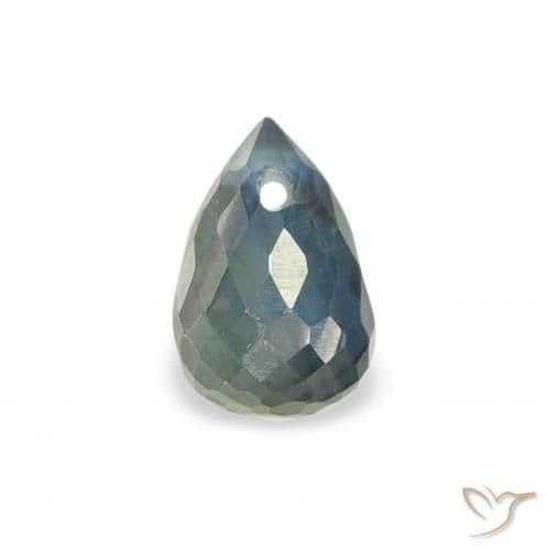 0.52ct Natural Teal Sapphire, Briolette, 5.1x3.4 mm