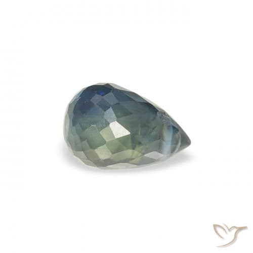 0.52ct Natural Teal Sapphire, Briolette, 5.1x3.4 mm