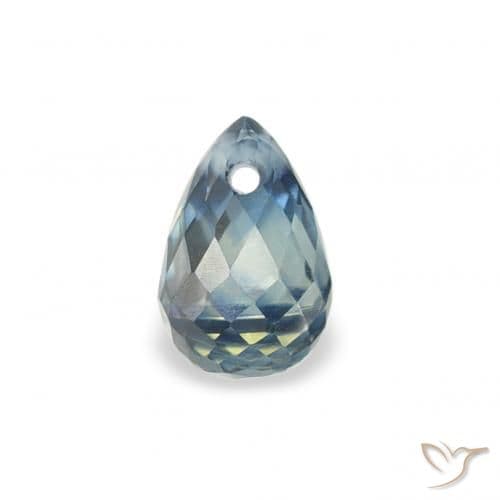 0.46ct Natural Teal Sapphire, Briolette, 4.9x3.3 mm