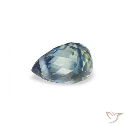 0.46ct Natural Teal Sapphire, Briolette, 4.9x3.3 mm