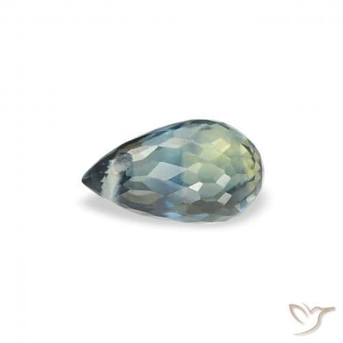 0.51ct Natural Teal Sapphire, Briolette, 5.5x3.3 mm