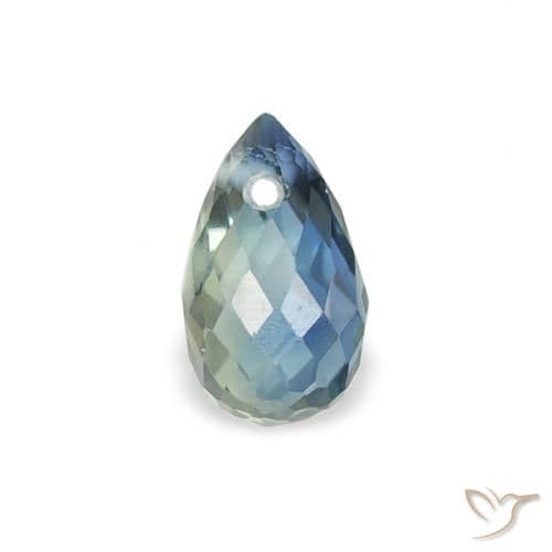 0.57ct Natural Teal Sapphire, Briolette, 5.5x3.5 mm