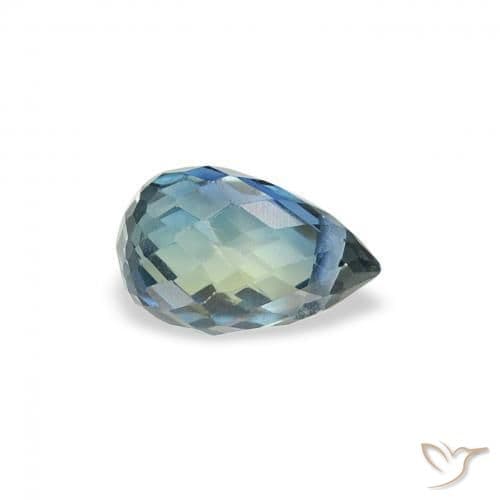 0.57ct Natural Teal Sapphire, Briolette, 5.5x3.5 mm