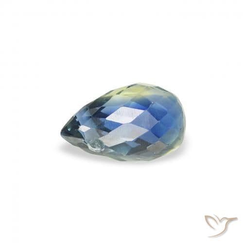 0.57ct Natural Teal Sapphire, Briolette, 5.5x3.5 mm