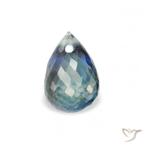 1.02ct Natural Teal Sapphire, Briolette, 6.3x4.2 mm