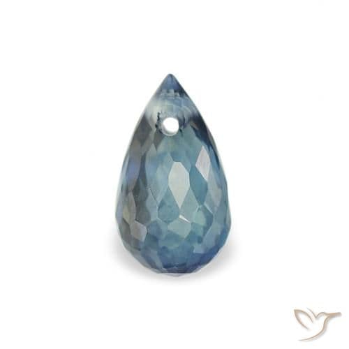 0.55ct Natural Teal Sapphire, Briolette, 5.6x3.4 mm