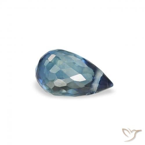 0.55ct Natural Teal Sapphire, Briolette, 5.6x3.4 mm