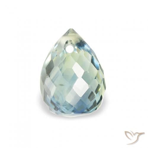 0.93ct Natural Teal Sapphire, Briolette, 5.7x4.3 mm