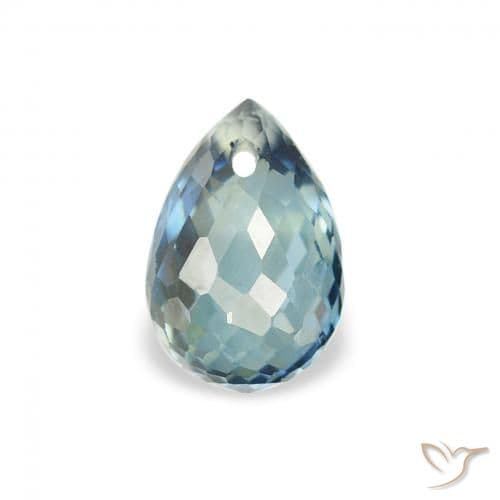 0.95ct Natural Teal Sapphire, Briolette, 6.1x4.1 mm