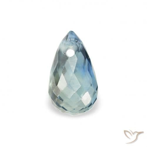 0.49ct Natural Teal Sapphire, Briolette, 5.5x3.3 mm