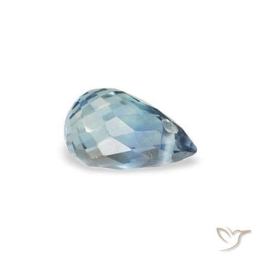 0.49ct Natural Teal Sapphire, Briolette, 5.5x3.3 mm