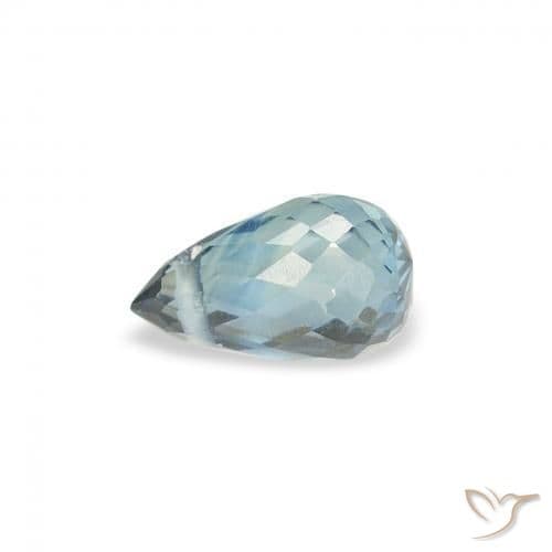 0.49ct Natural Teal Sapphire, Briolette, 5.5x3.3 mm