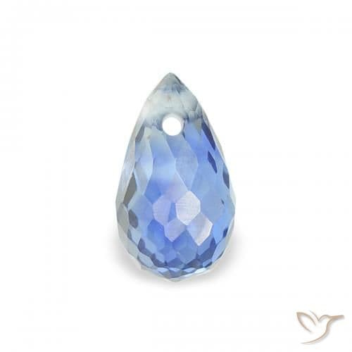 0.48ct Natural Light Blue Sapphire, Briolette, 5.3x3.3 mm