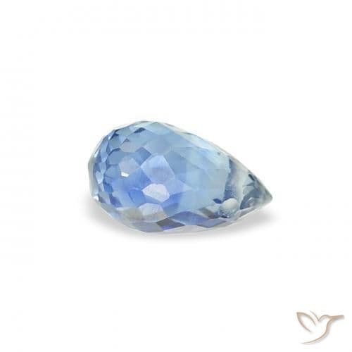 0.48ct Natural Light Blue Sapphire, Briolette, 5.3x3.3 mm