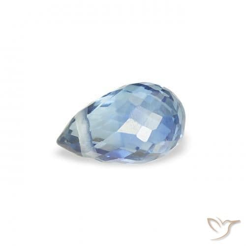 0.48ct Natural Light Blue Sapphire, Briolette, 5.3x3.3 mm