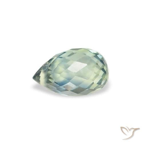 0.84ct Natural Teal Sapphire, Briolette, 6.1x3.8 mm