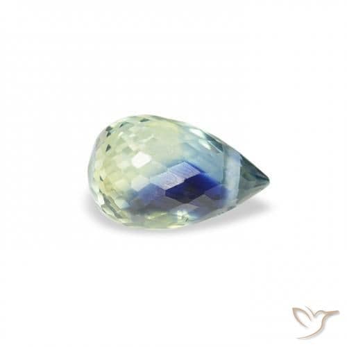 0.62ct Natural Multicolor Sapphire, Briolette, 5.7x3.6 mm