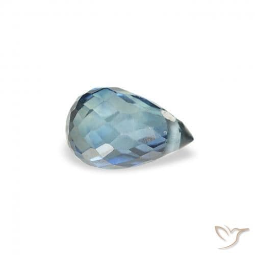 0.52ct Natural Teal Sapphire, Briolette, 5.3x3.4 mm