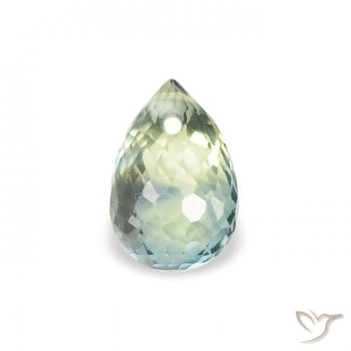 0.68ct Natural Teal Sapphire, Briolette, 5.4x3.8 mm