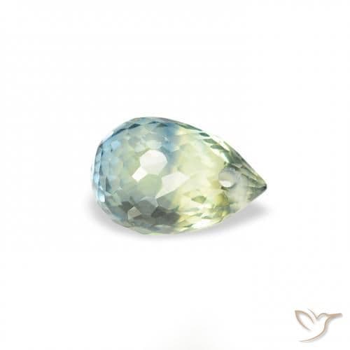 0.68ct Natural Teal Sapphire, Briolette, 5.4x3.8 mm