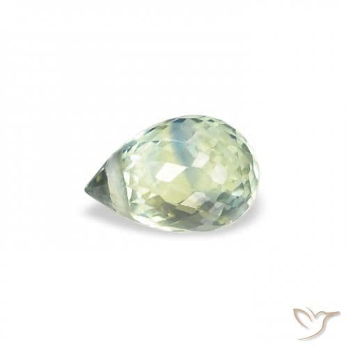 0.68ct Natural Teal Sapphire, Briolette, 5.4x3.8 mm