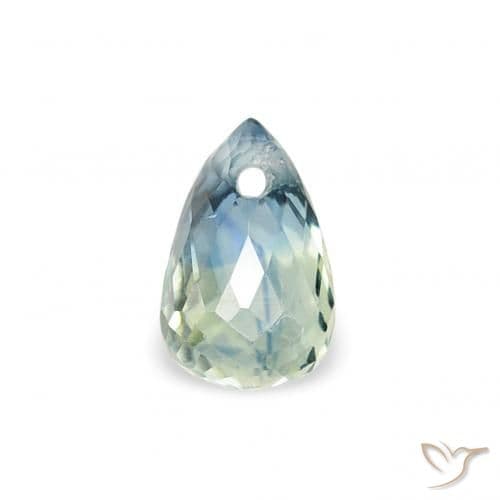 0.47ct Natural Teal Sapphire, Briolette, 5x3.3 mm