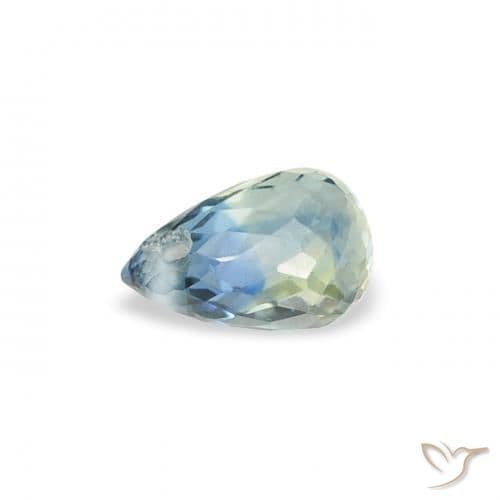 0.47ct Natural Teal Sapphire, Briolette, 5x3.3 mm