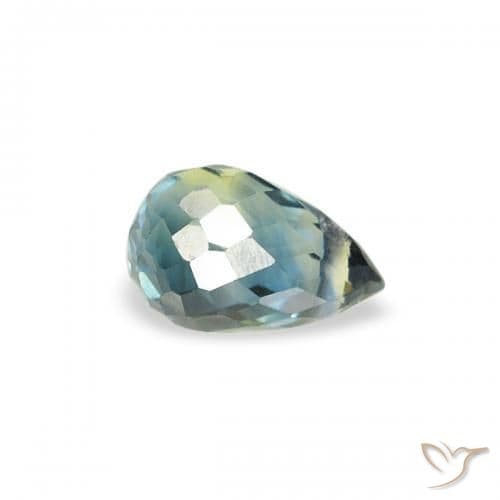 0.38ct Natural Teal Sapphire, Briolette, 4.7x3 mm