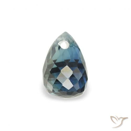0.61ct Natural Teal Sapphire, Briolette, 5.3x3.6 mm