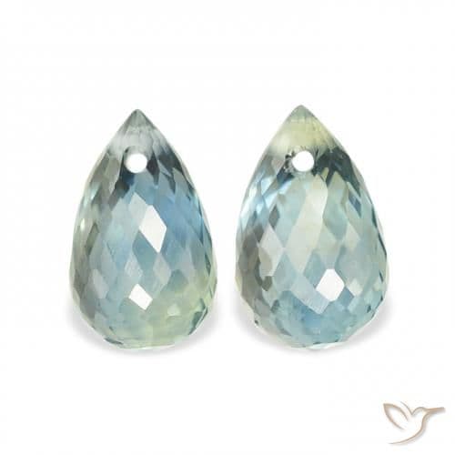 1.42ct Natural Teal Sapphire, Briolette, 5.8x3.8 mm