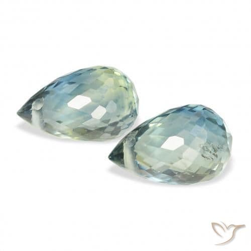 1.42ct Natural Teal Sapphire, Briolette, 5.8x3.8 mm