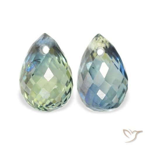 1.49ct Natural Teal Sapphire, Briolette, 5.7x3.8 mm