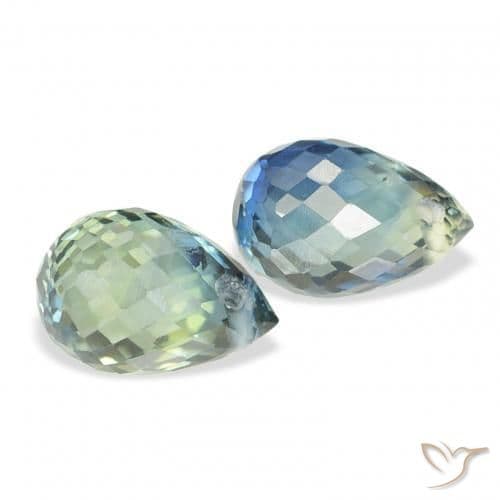 1.49ct Natural Teal Sapphire, Briolette, 5.7x3.8 mm