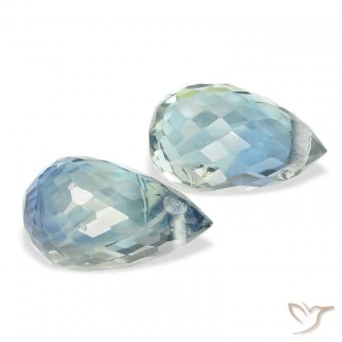 1.71ct Natural Teal Sapphire, Briolette, 6.5x4 mm