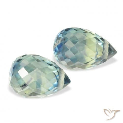 1.93ct Natural Teal Sapphire, Briolette, 6.1x4.2 mm