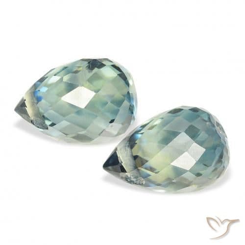 1.93ct Natural Teal Sapphire, Briolette, 6.1x4.2 mm