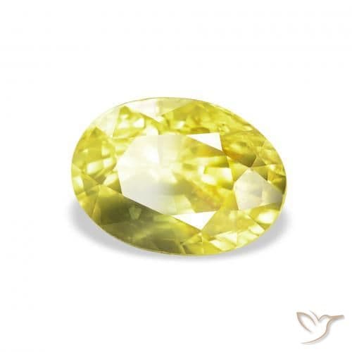 2.99ct Natural Medium Yellow Sapphire, Oval Cut, 9.1x6.5 mm