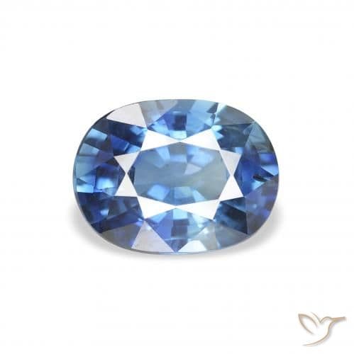 1.78ct Natural Light Blue Sapphire, Oval Cut, 8.2x6.2 mm